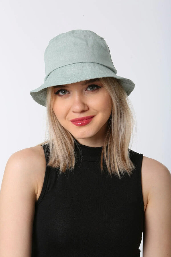 Pamuk Mint Bucket Şapka