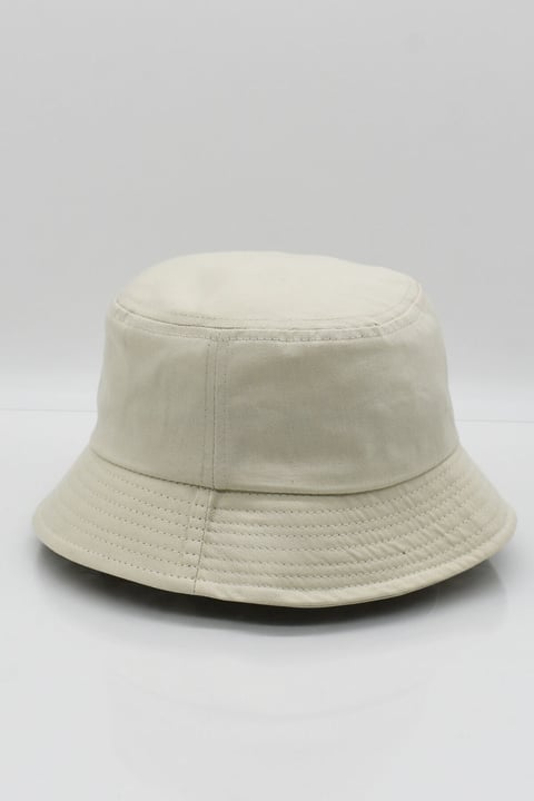 Pamuk Ekru Bucket Şapka