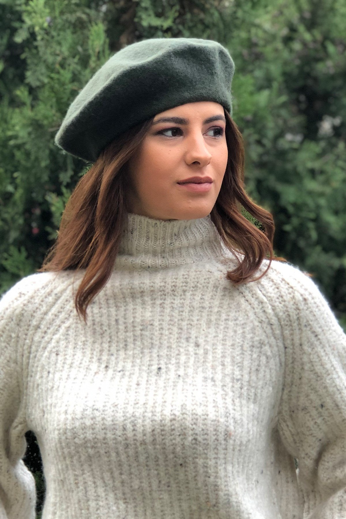 Haki Yünlü Ressam Beresi