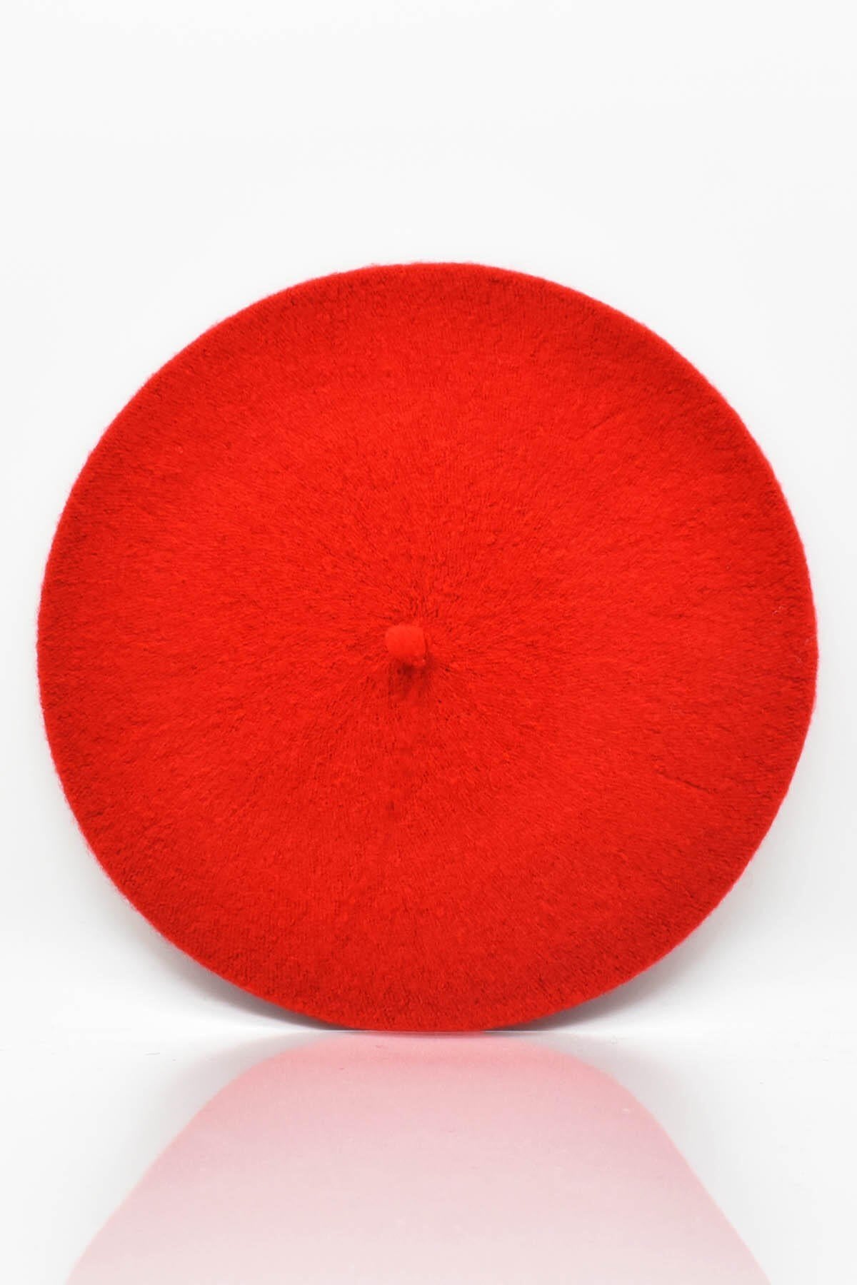 Kırmızı Yünlü Ressam Beresi