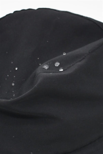 Su Geçirmez Siyah Bucket Şapka