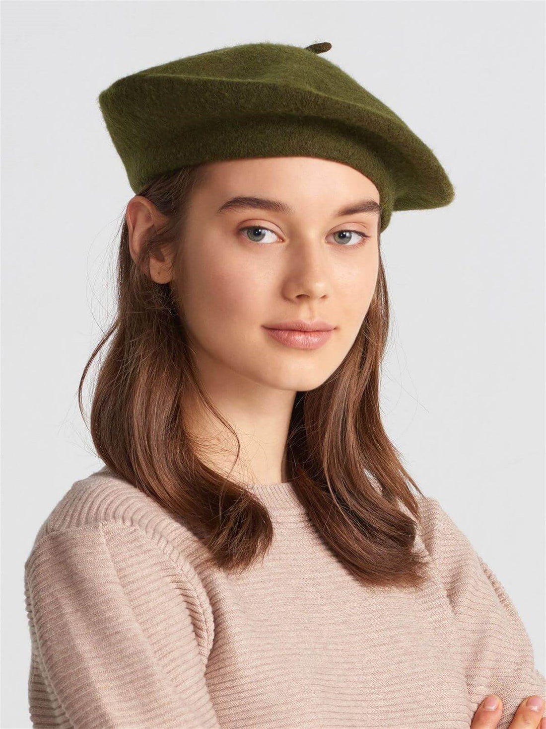 Yeşil Yünlü Ressam Beresi